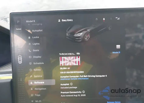 2024 Tesla Model S from USA, damaged, VIN 5YJSA1E61RF534650
